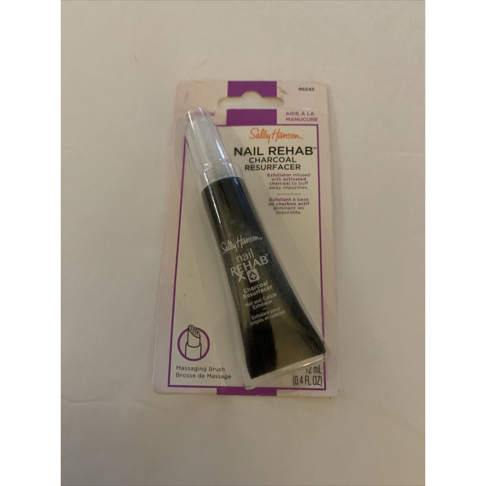 SALLY HANSEN - Nail Rehab Charcoal‎ Resurfacer 0.4 fl oz Nail Cuticle Exfoliator